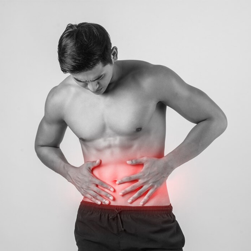 Abdominal pain especially in the upper right side